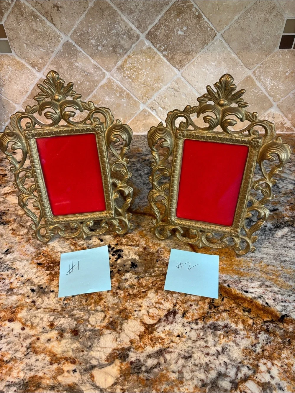 Ornate Gold Tabletop Picture Frame -#2